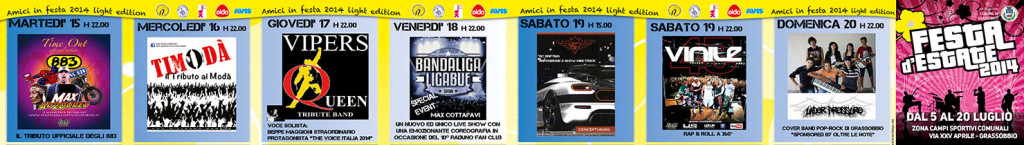 Programma Eventi Festa d'Estate 2014