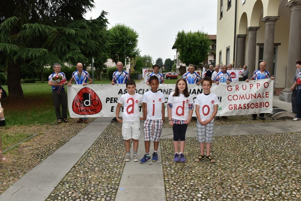 2015.06.14 Grassobbio - 40° Aido Grassobbio    - a Palazzo Belli sede Aido con Gruppo Ciclistico Aido Grassobbio