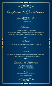 Menu di Capodanno